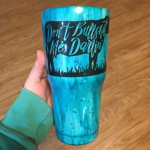 Blue Woodgrain Tumbler 30 ounce!